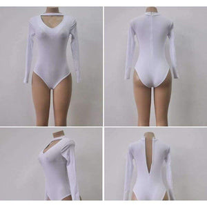 Planet Gates Black / L Sexy Bodysuits Women 2018 Halter Knitted Autumn Winter Black Slim Bodycon Jumpsuit Romper Womens V-Neck Jumpsuit Tops