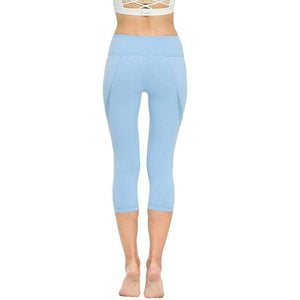 Planet Gates Black / L Sexy Calf Length Pant Fitness Mesh T Splice Sports Yoga Running Gym Tights Breathable Soft Slim Leggings with Inner Pocket