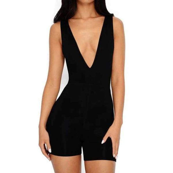 Planet Gates Black / L Sexy Jumpsuit Plus Size Playsuit Jumpsuits For Women 2018 Summer Bodysuit Body Feminino One Piece Overalls Jumpsuit New