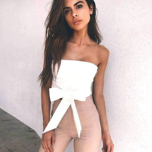 Planet Gates Black / L Shirt Camisole women Top 2018 Sexy Off Shoulder New fashion Party Slim Backless Women Crop Tops Blusa