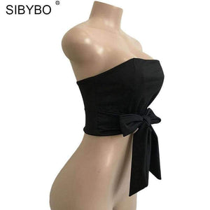 Planet Gates Black / L Shirt Camisole women Top 2018 Sexy Off Shoulder New fashion Party Slim Backless Women Crop Tops Blusa