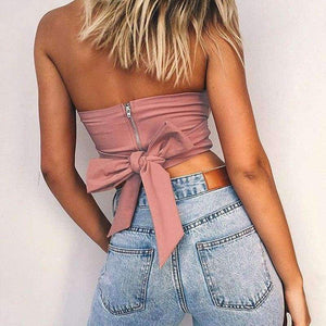 Planet Gates Black / L Shirt Camisole women Top 2018 Sexy Off Shoulder New fashion Party Slim Backless Women Crop Tops Blusa