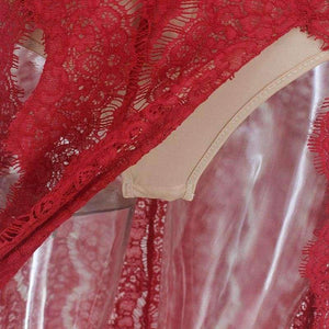 Planet Gates Black / L Sleeveless Women Summer Lace Beach Dress Swimwear Women Halter Maxi Dress Deep V Split Casual Sexy Party Women Dress