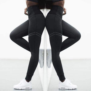 Planet Gates Black / L Sport Leggings Yoga Pants High Waist Elastic Running Fitness Slim Sport Pants Gym Leggings for Women Trousers Dropship