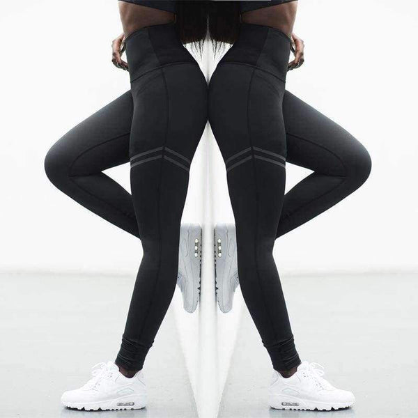 Planet Gates Black / L Sport Leggings Yoga Pants High Waist Elastic Running Fitness Slim Sport Pants Gym Leggings for Women Trousers Dropship
