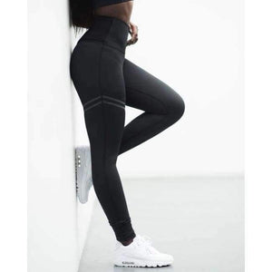 Planet Gates Black / L Sport Leggings Yoga Pants High Waist Elastic Running Fitness Slim Sport Pants Gym Leggings for Women Trousers Dropship