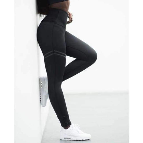 Planet Gates Black / L Sport Leggings Yoga Pants High Waist Elastic Running Fitness Slim Sport Pants Gym Leggings for Women Trousers Dropship