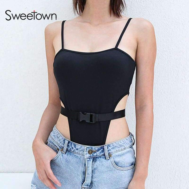 Planet Gates black / L Summer Black Strapless Body Women Sexy Backless Rompers Womens Jumpsuit 2018 Street Style High Waist Bodycon Bodysuit
