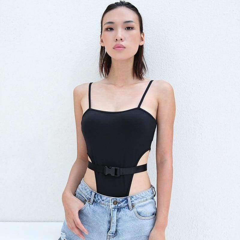 Planet Gates black / L Summer Black Strapless Body Women Sexy Backless Rompers Womens Jumpsuit 2018 Street Style High Waist Bodycon Bodysuit