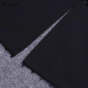 Planet Gates Black / L Summer Runway New Fashion Deep-v neck Elegant Formal White Evening Pant Suits for Women Suits 2 Pieces Set