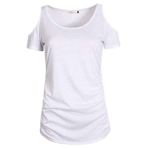 Planet Gates Black / L Summer T-Shirts Sexy Women Tops Tee Shirt Femme Off The Shoulder T Shirt Women Tee Tops Plus Size LMX752E