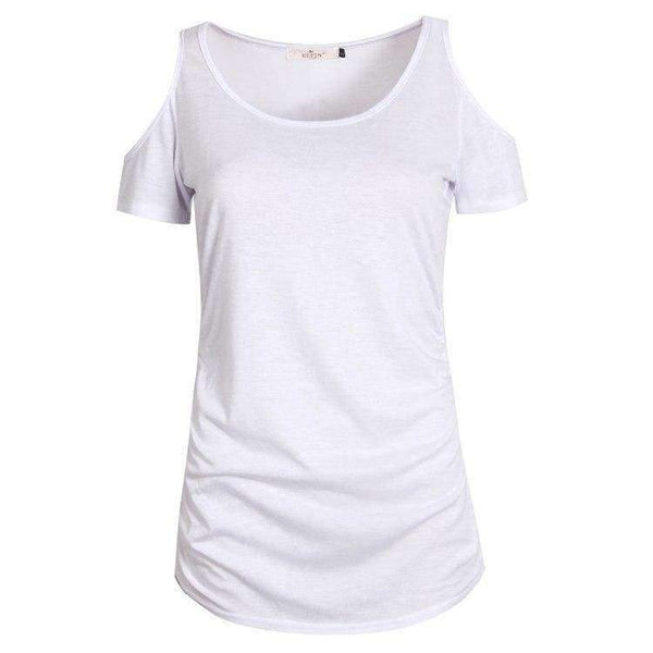 Planet Gates Black / L Summer T-Shirts Sexy Women Tops Tee Shirt Femme Off The Shoulder T Shirt Women Tee Tops Plus Size LMX752E