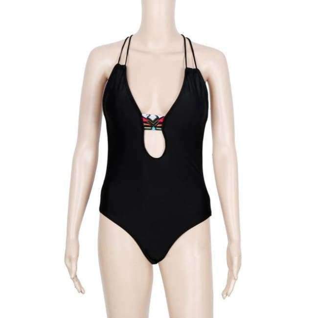 Planet Gates Black / L Summer women swimwear One-Piece Backless Deep-V sling womens swimwear swimwear women brazilia maillot de bain JL 10