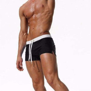 Planet Gates Black / L Swimwear Men Swimsuit Maillot De Bain Swim Suits Boxer Shorts Swim Trunks Swimming Surf Banadores Sunga zwembroek heren