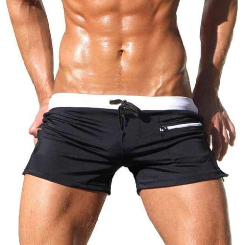 Planet Gates Black / L Swimwear Men Swimsuits Men's Swimming Trunks Swimming Boxer Shorts Sports Suits Surf Board Shorts Trunks Men Swim Suits