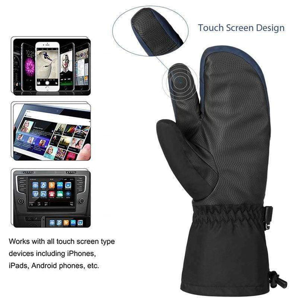 Planet Gates Black / L Vbiger Men Women Ski Thick Gloves Warm Winter Touch Screen Gloves Sports Outdoor Mitten Gloves