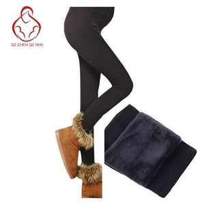 Velvet Thickening Winter Autumn Maternity Leggings Pants For Pregnant Women Warm High Waist Pregnancy care belly Trousers - Planet Gates