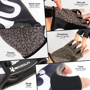 Planet Gates Black / L Weightlifting Gloves Body Building Half Finger Fitness Gloves An-slip Sports Training Gloves