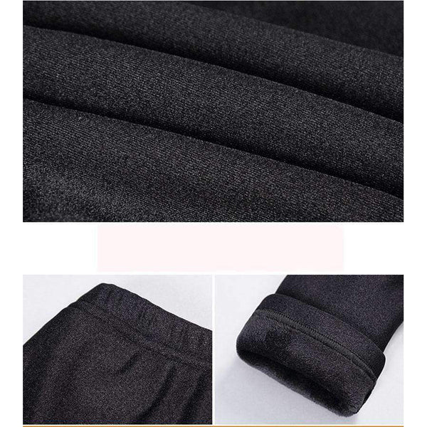 Planet Gates Black / L Winter Plus Velvet Thickening Wear Leggings Black Feet Trousers Warm Large Size Shiny Pants Women Workout Leggins