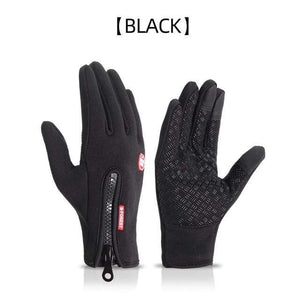 Planet Gates BLACK / L Winter Warm Cycling Gloves Fitness High-quality Men Women  Windproof Bike Motorcycle Fishing Gloves Full Finger Touchscreen Ski
