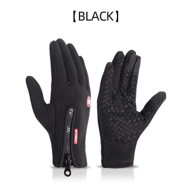 Planet Gates BLACK / L Winter Warm Cycling Gloves Fitness High-quality Men Women  Windproof Bike Motorcycle Fishing Gloves Full Finger Touchscreen Ski
