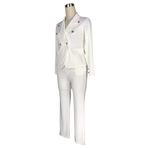 Planet Gates black / L Women 2 two Piece Set Blazer+long pant Suits female coat jacket suit elegant casual fashion bodycon outfit