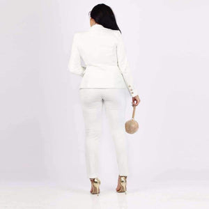 Planet Gates black / L Women 2 two Piece Set Blazer+long pant Suits female coat jacket suit elegant casual fashion bodycon outfit