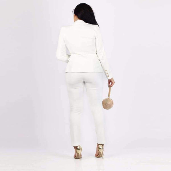 Planet Gates black / L Women 2 two Piece Set Blazer+long pant Suits female coat jacket suit elegant casual fashion bodycon outfit