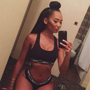 Planet Gates Black / L Women Lounge Underwear comfortable Wireless Loungewear Quick Dry Lingerie Bra Set Black and White Bras Sets