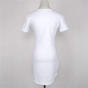 Planet Gates Black / L Women's Tops Long Style T shirt Causal Loose Split Solid Woment Tops Summer Ladies Girls T-shirt Tee Women