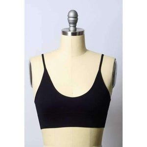 Planet Gates Black / L Womens Underwear Top Bras Hollow Out Ribbed Bra Back U Shape Wire Free Full Cup Bralette