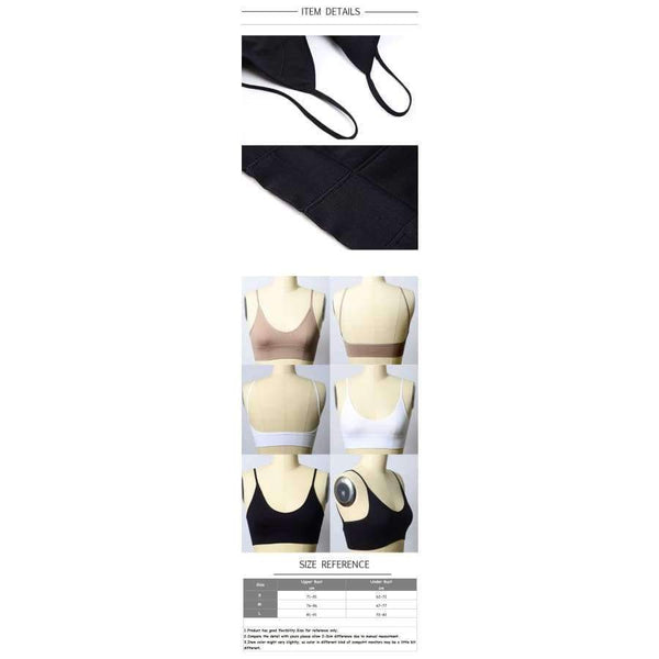 Planet Gates Black / L Womens Underwear Top Bras Hollow Out Ribbed Bra Back U Shape Wire Free Full Cup Bralette