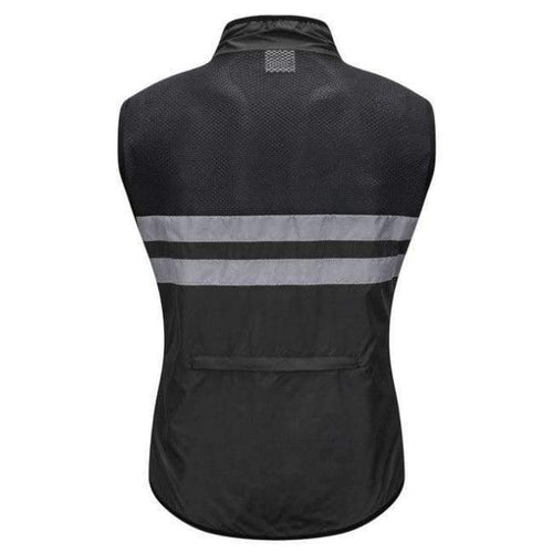 Planet Gates Black / L WOSAWE High Visibility Cycling Vest Safety Reflective Vest Night Riding Protect Jacket Pocket Breathable Motorcycle Bicycle Vest
