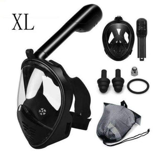 Planet Gates Black L XL 1 Diving Mask Full Face Snorkeling Mask Underwater Anti Fog Snorkeling Diving Mask For Swimming Spearfishing Dive Men