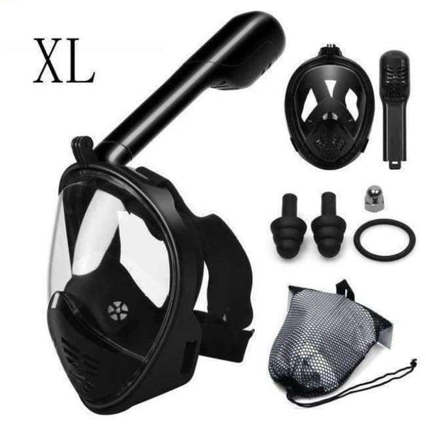 Planet Gates Black L XL 1 Diving Mask Full Face Snorkeling Mask Underwater Anti Fog Snorkeling Diving Mask For Swimming Spearfishing Dive Men