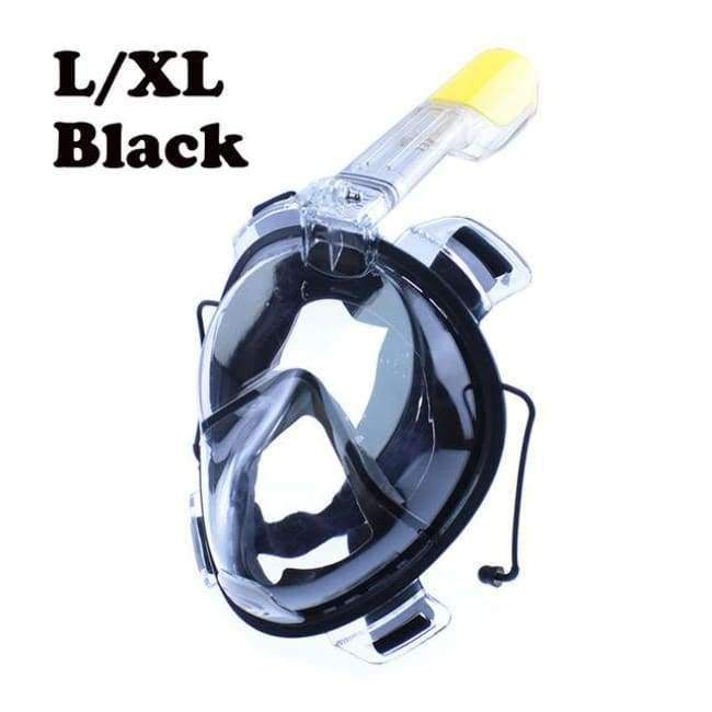 Planet Gates Black S M / China Underwater Scuba Anti Fog Full Face Diving Mask Snorkeling Set  Respiratory masks Safe and waterproof D1355HY