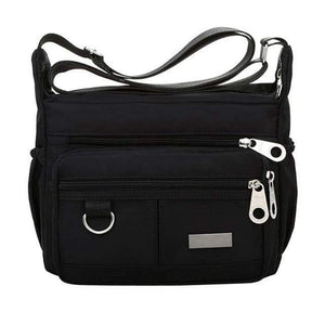 Planet Gates Black Ladies Fashion Shoulder Bags for Women Designer Waterproof Nylon Handbag Zipper Purses Messenger Crossbody Bag sac a main