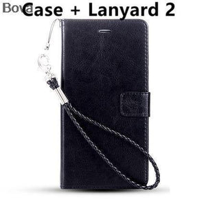 Planet Gates Black Lanyard 2 Huawei honor 5X card holder cover case for Huawei Honor 5X leather phone case ultra thin wallet flip cover