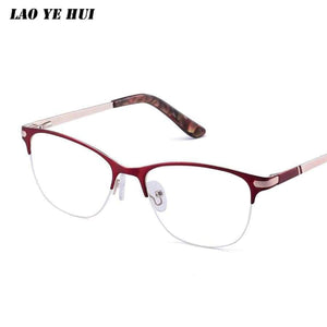 Planet Gates Black LAO YE HUI Black Spectacle Frame Alloy Glasses frame Clear Lens Women Brand Eyewear optical frames transparent Temples  ML0113