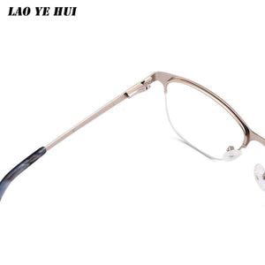Planet Gates Black LAO YE HUI Black Spectacle Frame Alloy Glasses frame Clear Lens Women Brand Eyewear optical frames transparent Temples  ML0113