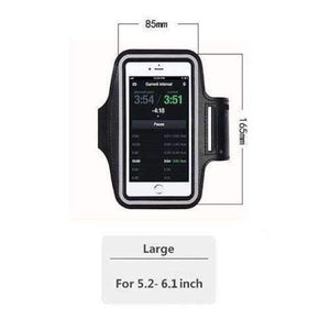 Planet Gates Black Large Armband Hand Bag Case For iPhone 7 6 Cloth Gym Running Pouch Arm Band For iPhone 7 7s Plus Tiske Mobile Phone Holder Bag