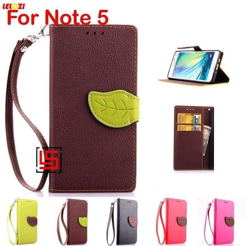 Planet Gates black Leaf Clasp PU Leather Lether Lather Flip Book Wallet Phone Case Cover For Samsung Sumsang Galaxy Galaxi Gelaksi Note 5
