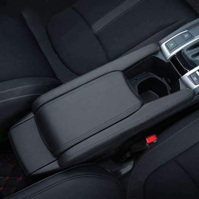 Planet Gates Leather Car Console Armrest Box Sleeve Cover Pad Center Storage Box Cover Case Mat For Honda Civic 10th 2016 2017 2018 Accessory