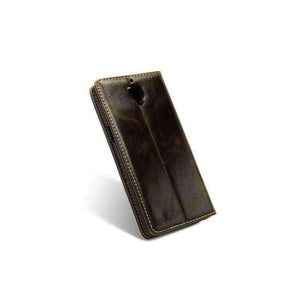 Planet Gates Black / Leather Flip Cover For OnePlus 3 Case Genuine Real Leather Wallet Card Holder Original Phone Case Three