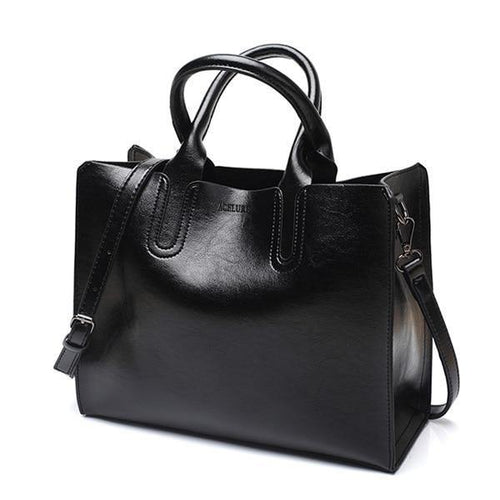 Planet Gates black Leather Handbags Big Women Bag High Quality Casual Female Bags Trunk Tote Spanish Brand Shoulder Bag Ladies Large Bolsos