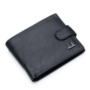 Planet Gates Black Leather Men Wallets With Coin Pocket Brown Wallet Purse Male High Quality wholesale price