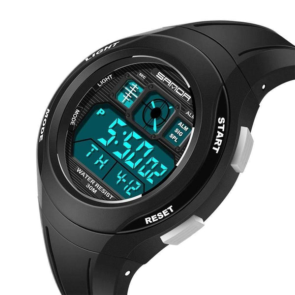 Planet Gates Black LED Digital Children Watch Kids Watches Girls Boys Clock Child Sport Wrist Watch Electronic for Girl Boy Surprise Gift