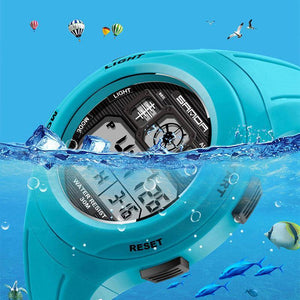 Planet Gates Black LED Digital Children Watch Kids Watches Girls Boys Clock Child Sport Wrist Watch Electronic for Girl Boy Surprise Gift