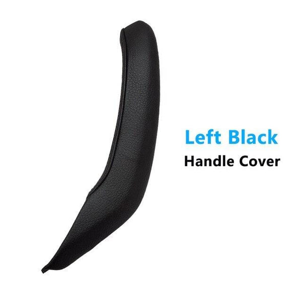 Planet Gates Black Left Car Interior Passenger Door Left Right Pull Handle Leather Cover Replacement For BMW X3 X4 F25 F26 2010-2016