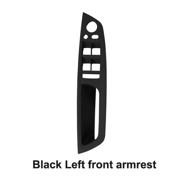 Planet Gates Black left front Armrest Car Left Front Driver's Seat LHD Interior Door Handle Inner Panel Pull Trim Cover for BMW E70 E71 E72 X5 X6 2007-2014